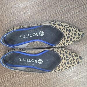 Rothy's Leopard Print The Point Ballet Flats 7.5